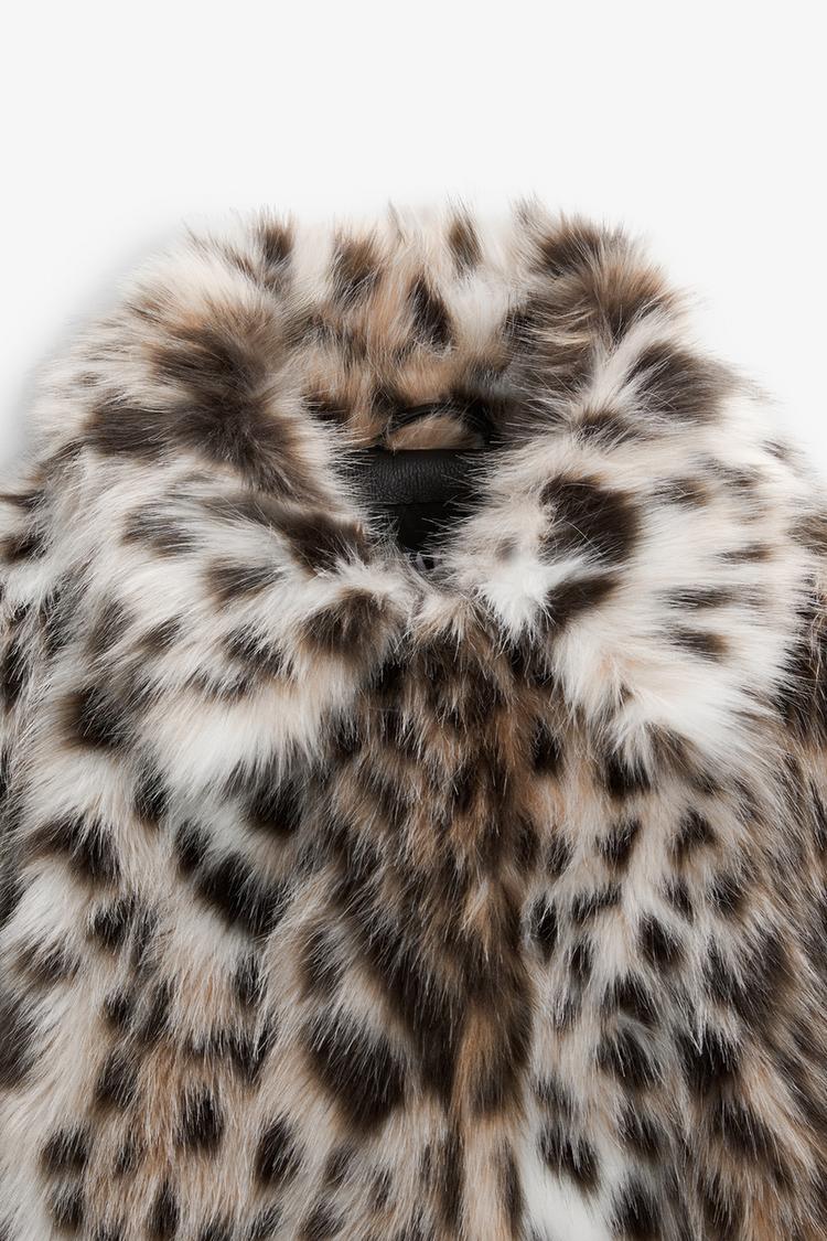 Wild Leopard Faux Fur Coat