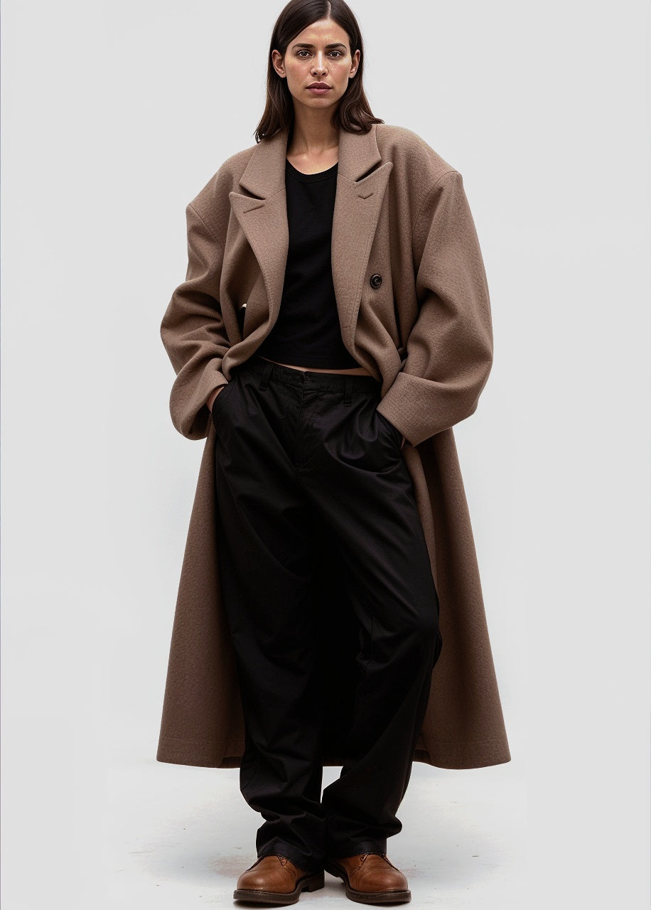 Velouré Oversized Coat