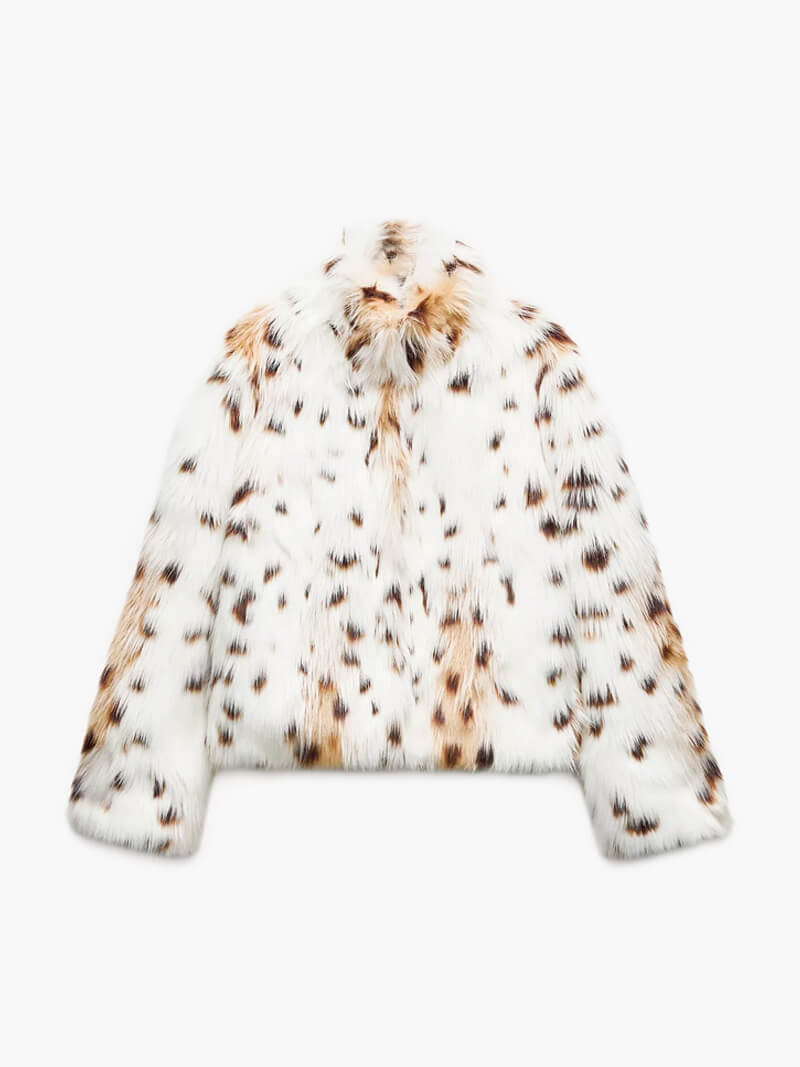 Leopard Faux Fur Coat