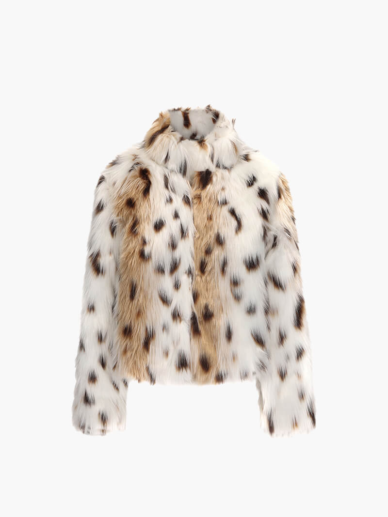 Leopard Faux Fur Coat