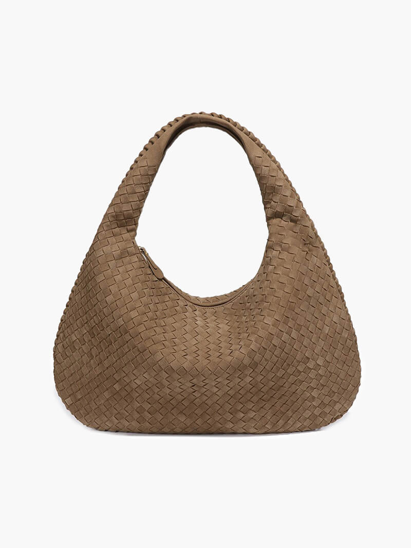 Suede Woven Bag