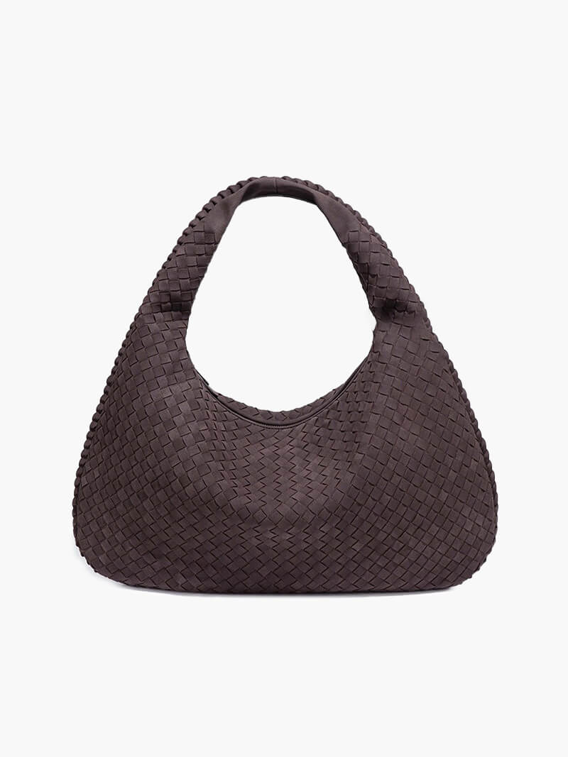 Suede Woven Bag